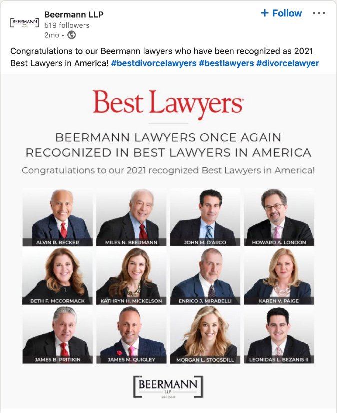 Beermann Law Social Media project